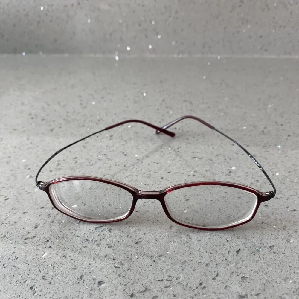 SAFILO SAF 5001 E13 47 15 135 Eyeglass Frames Made in Italy Red Brown